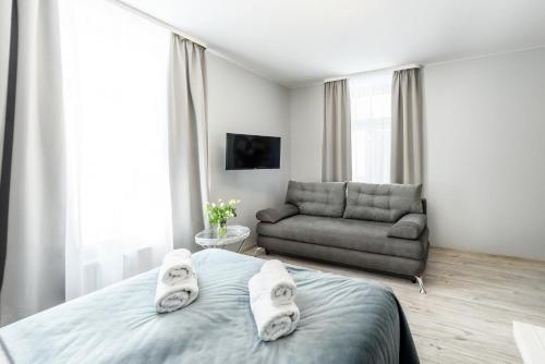 Posezení v ubytování Pokoje, Apartamenty, Domki nad Morzem Dune Resort Łeba