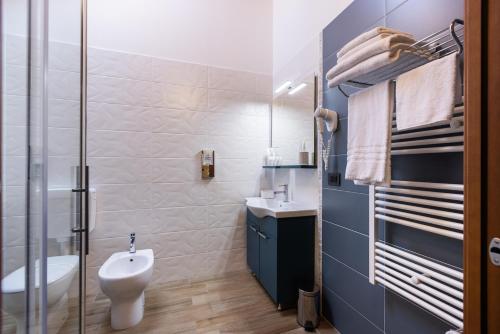Koupelna v ubytování Hotel AL COLLIO
