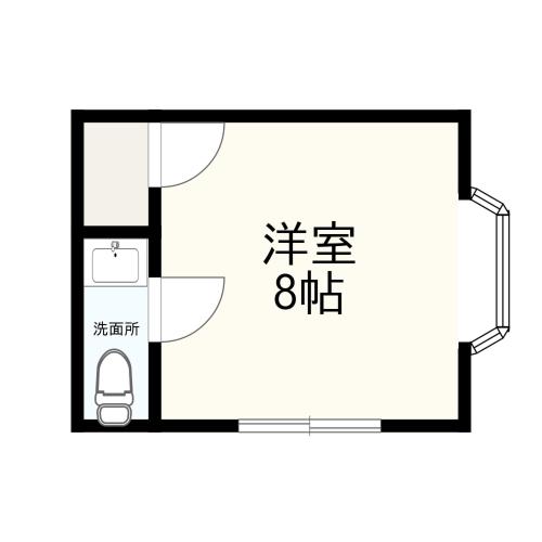 a floor plan of a small room with chinese writing on it at 森の中のおうちカフェベッドIntiGarden in Azumino