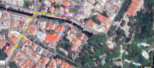 a map of a city with a freeway at Veronica's Home in Edessa
