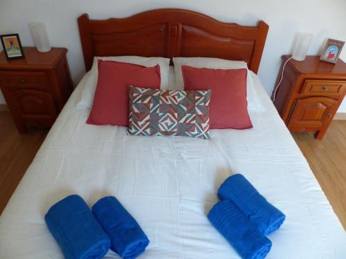 En eller flere senge i et værelse på Les Cimes du Jura