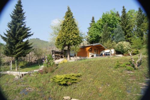 a house on top of a hill with trees at Hotel Villa Tummelchen in Cochem