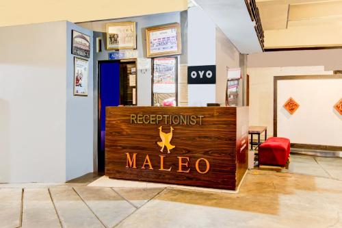 a sign for a restaurant madeo in a lobby at Dancenter Pogung Near Near Plaza Ambarrukmo in Kejayan