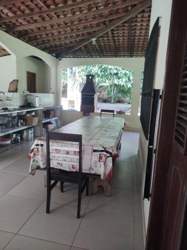 Køkken eller tekøkken på Chácara Bela Vista