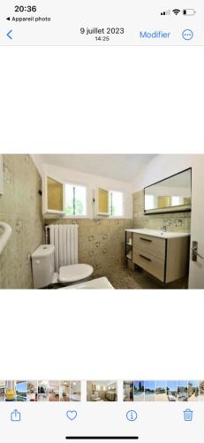 Koupelna v ubytování Maison provençale vue mer