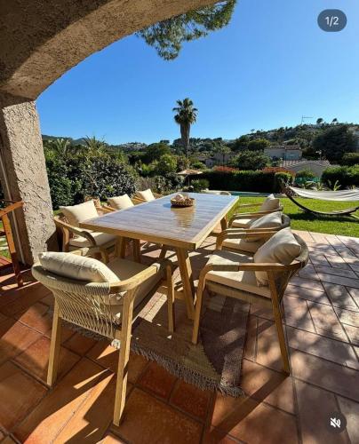 Μπαλκόνι ή βεράντα στο Location de chambre Villa les allamandas