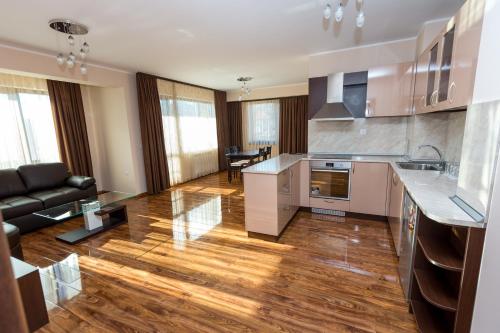 Кухня или мини-кухня в Hotel Kristal
