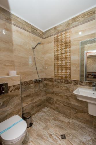 Ванная комната в Hotel Kristal