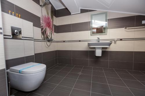 Ванная комната в Hotel Kristal