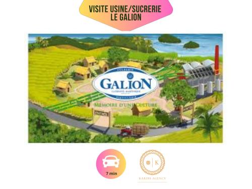 a picture of the calion resort and condos at Ti Ben - Jacuzzi Privatif Jardin Tropical - Le Robert in Le Robert