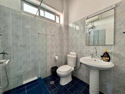 Koupelna v ubytování Hotel Oxhaku