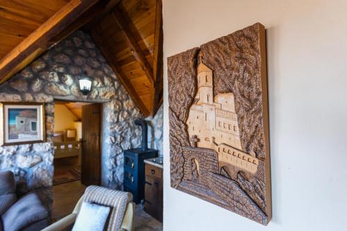 Ruang duduk di Montenegro Rustic House II