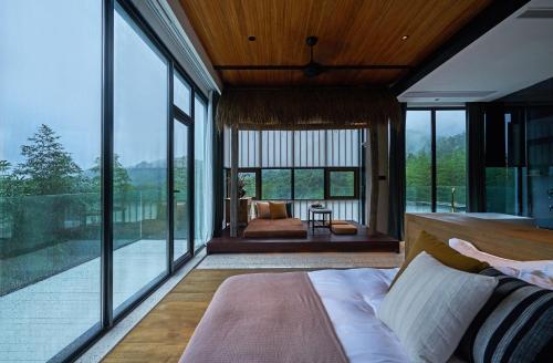 Postel nebo postele na pokoji v ubytování Anji Yuzizai Resort