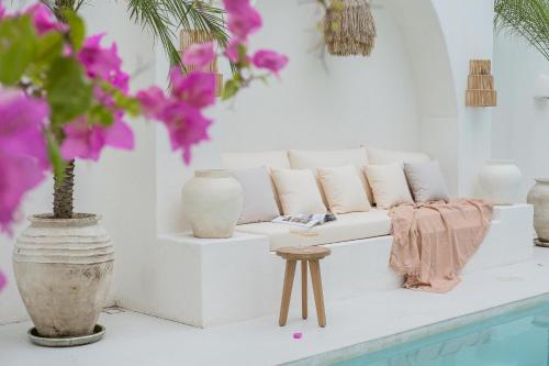 Χώρος καθιστικού στο Mazari Villas