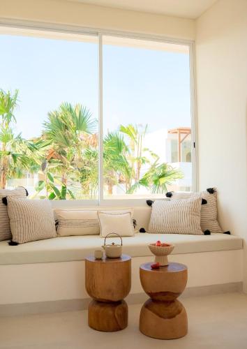 Χώρος καθιστικού στο Mazari Villas