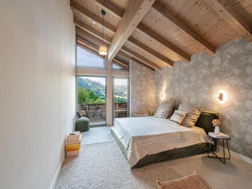 Postel nebo postele na pokoji v ubytování Chalet in Niederau