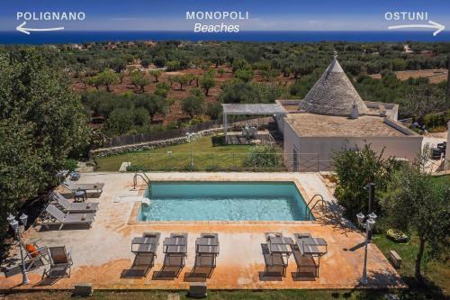 HelloApulia Blu Ocean - Panoramic Trulli with Sea view, Private Pool and Garden - Monopoli - Pet Friendly photo 2