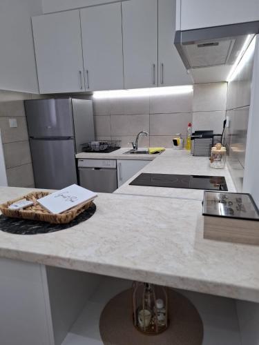 Η κουζίνα ή μικρή κουζίνα στο Apartman Kamelia