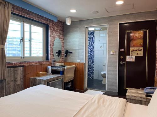 Koupelna v ubytování Bin Chen Business Hotel