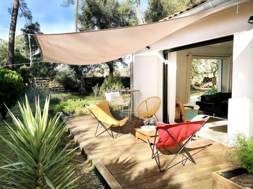 Maison entre forêt et océan - piscine et tennis