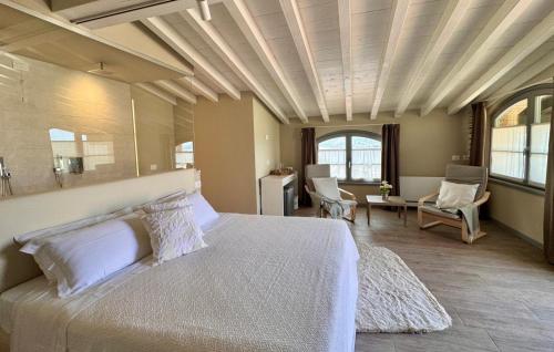 Postel nebo postele na pokoji v ubytování Agriturismo Cascina Carai