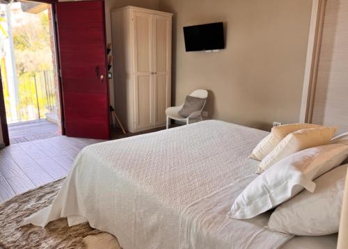 Katil atau katil-katil dalam bilik di Agriturismo Cascina Carai