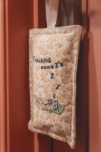 a bag with the words catechinoundsoundsoundsoundsoundsounds at The George and Dragon - A Heartwood Inn in Marlow