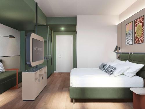 Postel nebo postele na pokoji v ubytování Mercure Milano Agrate Brianza
