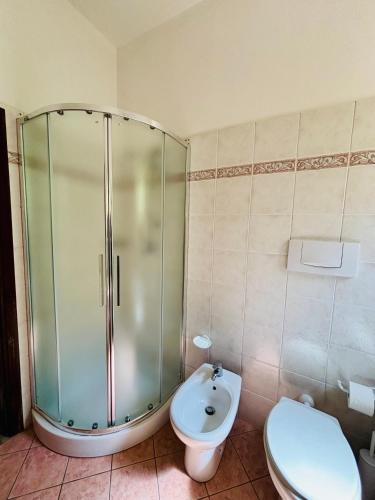 Bilik mandi di APPARTAMENTO -D-VISTA MARE con 2 CAMERE Residence Azzurro