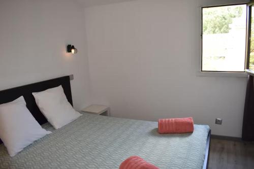 une chambre avec un lit et une fenêtre dans l'établissement Vacances pour tous en Camargue, à Arles