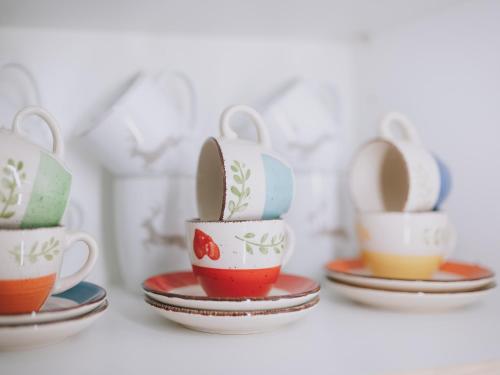 a group of cups with bunny ears on them at Appartements Prielau by we rent, SUMMERCARD INCLUDED in Zell am See