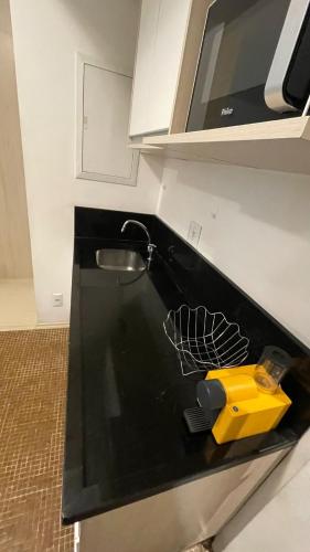 Kuchyň nebo kuchyňský kout v ubytování Flat Fabuloso Ibirapuera com garagem