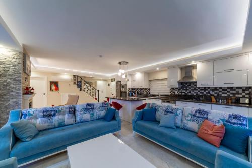 Ruang duduk di Villa Orpheus - Kalkan, İslamlar