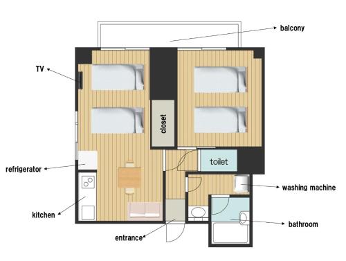 Walking distance to Ikebukuro!Size 45m2! Unlimited free Wi-Fi!5min to the nearest station!Washing machine with dryer available!