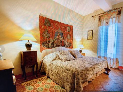 Postel nebo postele na pokoji v ubytování Maison d'Hôtes La Boca