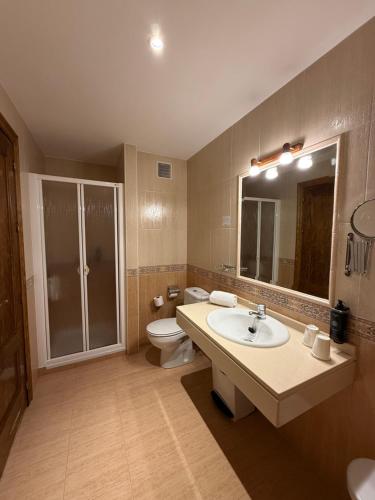 Koupelna v ubytování Hotel el Sol