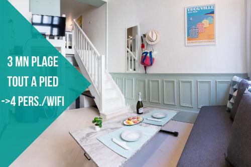 CHEZ COLETTE à 3MN DE LA PLAGE avec Wifi jusqu'à 4 personnes