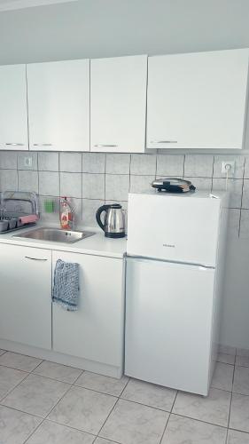 Dapur atau dapur kecil di Billis Cologne Apartment