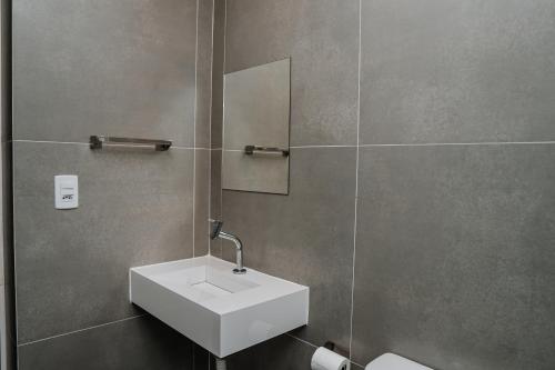 Koupelna v ubytování Hotel Pinheirinho