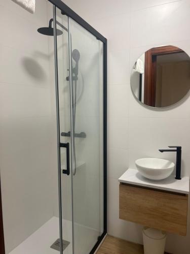 Koupelna v ubytování Puerto de Bueu, Centro