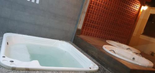 Koupelna v ubytování Resort Encontro das Águas - Piscinas Thermal