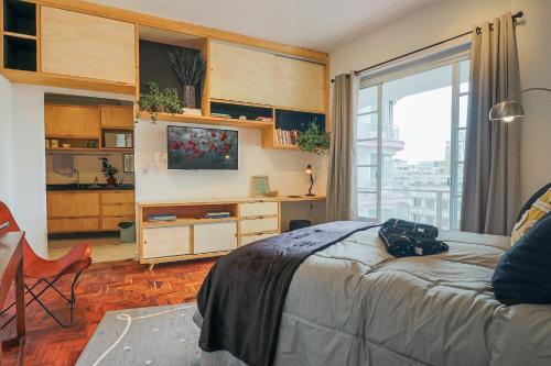 Fotografie z fotogalerie ubytování A/C em Amplo Apto com Varanda no Centro de SP v Sao Paulu