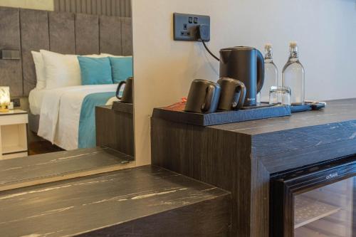 Ein Bett oder Betten in einem Zimmer der Unterkunft Whaleshark Beach