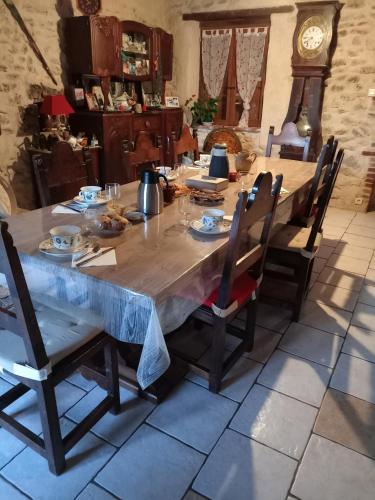 Et opholdsområde på Chambres d'hotes du Moulin