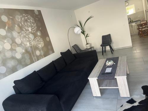 Χώρος καθιστικού στο Ferienwohnung, Thüringen