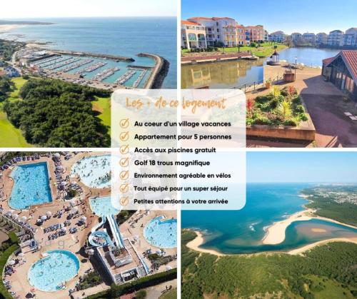 un collage de photos d'un complexe dans l'établissement 