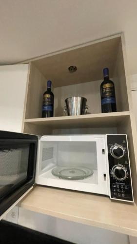 Kuchyň nebo kuchyňský kout v ubytování Flat Fabuloso Ibirapuera com garagem