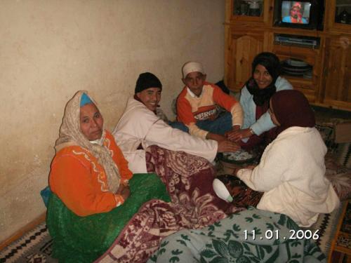 a group of people sitting in a room at Mahdi gajli in Ouarzazate