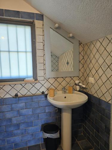 Koupelna v ubytování B&B Casa Cavarra