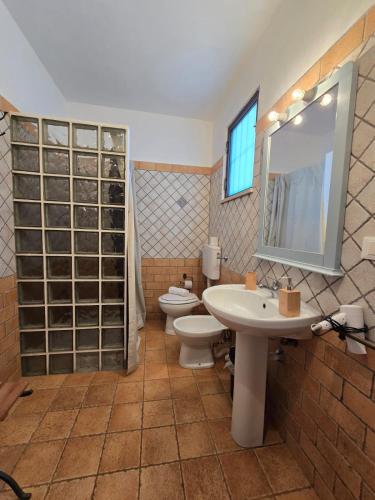 Kúpeľňa v ubytovaní B&B Casa Cavarra